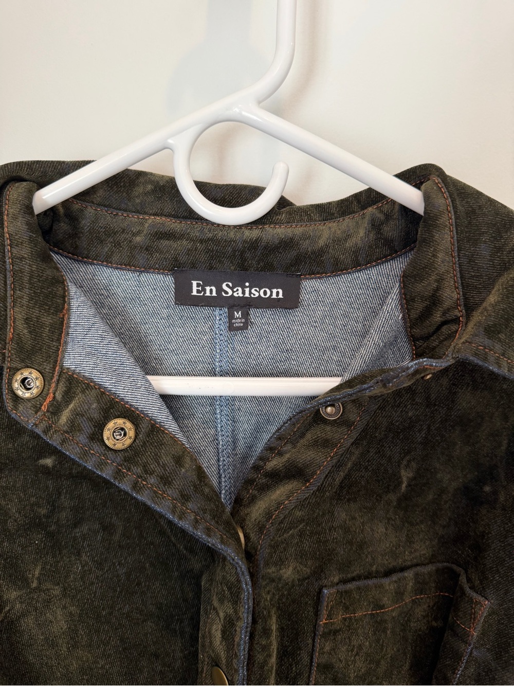 En Saison • Women's Olive Green Belted Romper - Picture 3 of 5